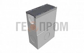 пескоуловитель бетонный super dn150 h=700 с решеткой чугунной вч (комплект) кл. d400
