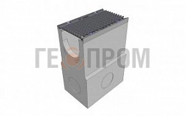 пескоуловитель бетонный super dn300 h=990 с решеткой чугунной вч (комплект) кл. е600
