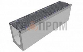 лоток водоотводный бетонный super dn150 h=275 с решеткой чугунной вч (комплект) кл. d400
